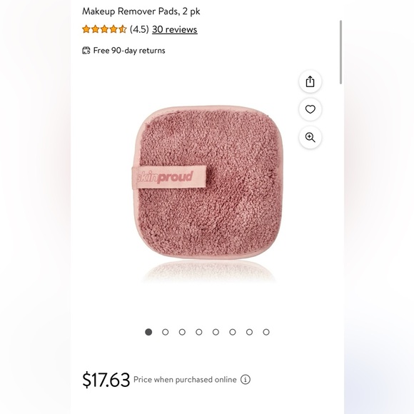 NEW Skin Proud Clear Off Microfiber Reusable & Washable Makeup Remover P… - Picture 2 of 5